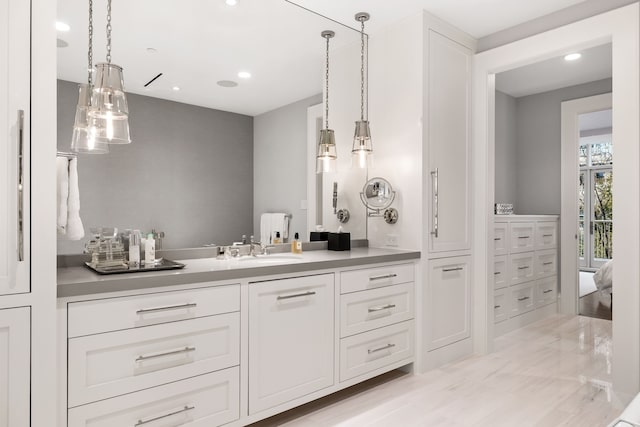 bathroom with vanity