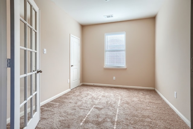 view of carpeted empty room