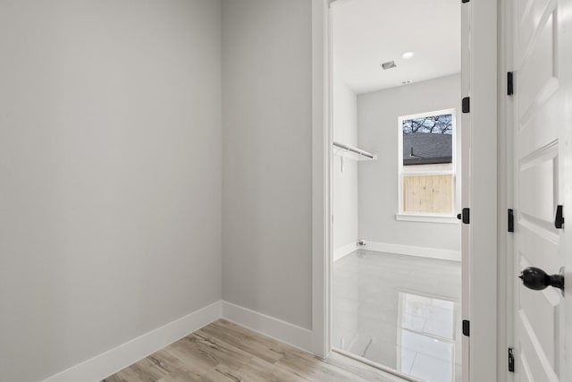 interior space featuring light hardwood / wood-style flooring