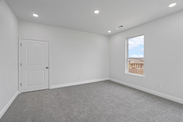 view of carpeted empty room