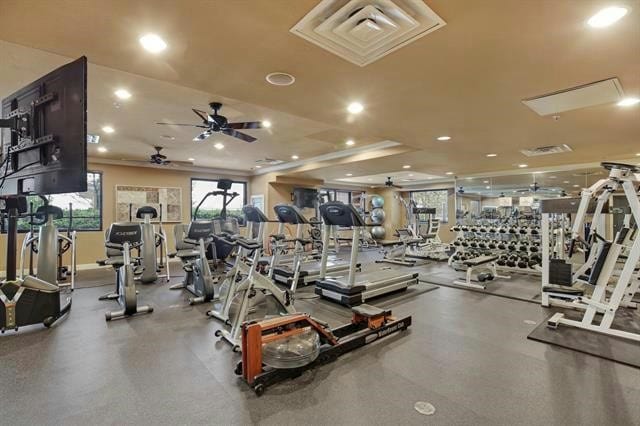 view of exercise room