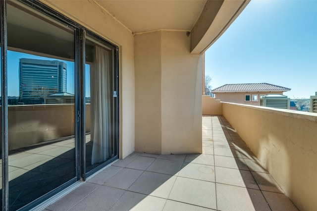 view of balcony