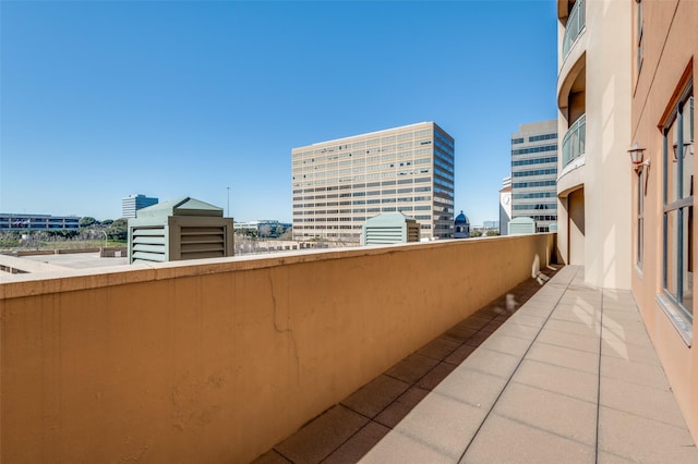 view of balcony