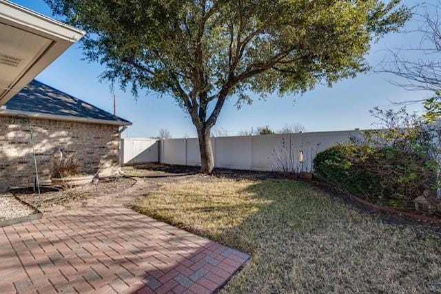 view of yard featuring a patio