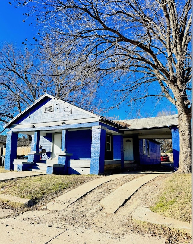 view of ranch-style home