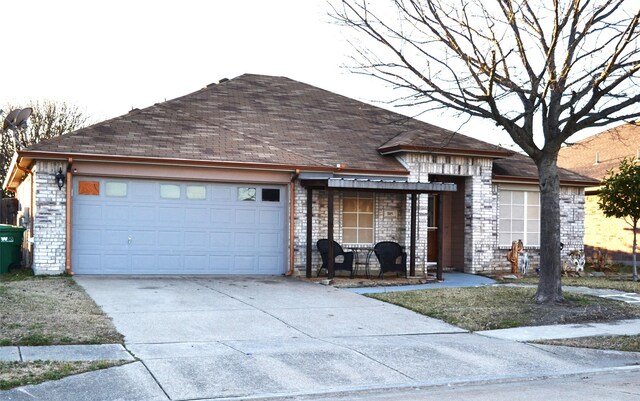 ranch-style house with a garage