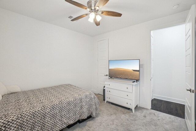 3426 Borger St, Dallas, TX 75212 - bedroom featuring carpet and a ceiling fan