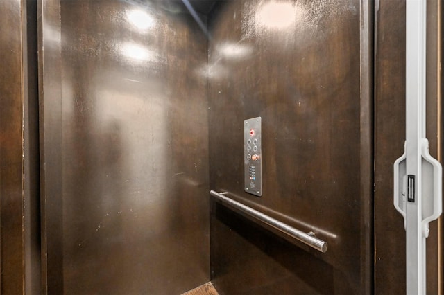 interior details featuring elevator