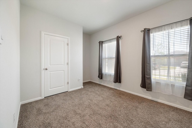 view of carpeted empty room