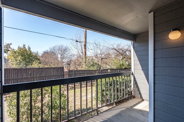 view of balcony