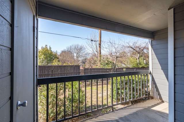 view of balcony