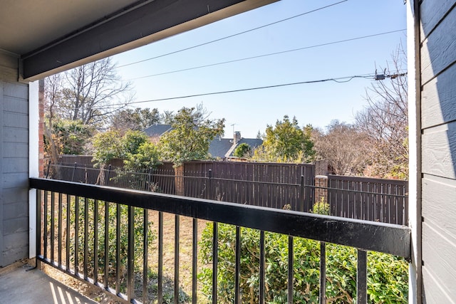 view of balcony