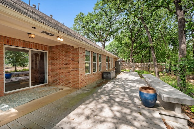 1417 Flying Jib Dr, Azle, TX 76020 - wooden deck featuring a fenced backyard
