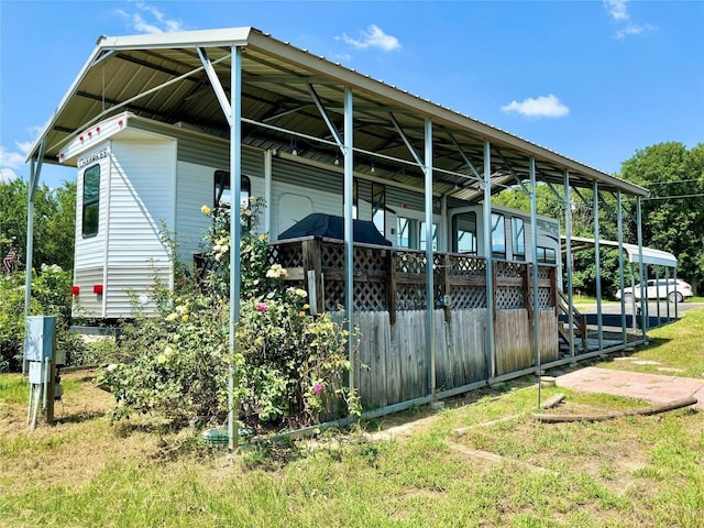 view of car parking