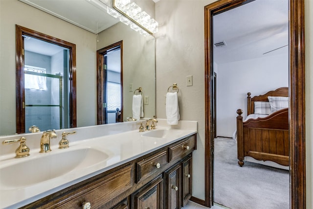 bathroom with vanity