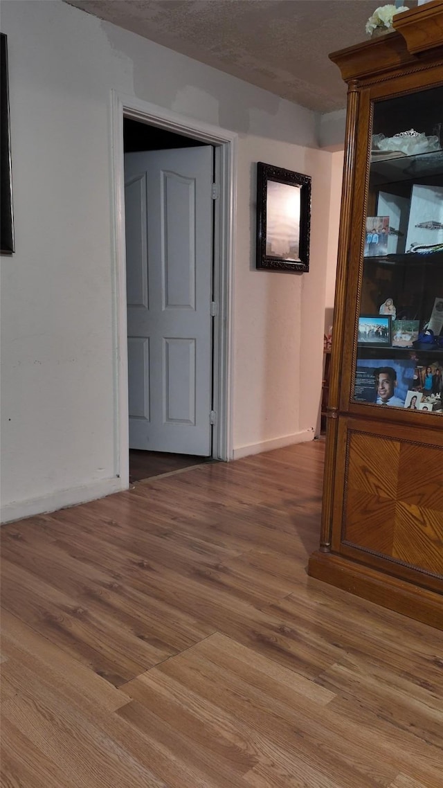 interior space featuring wood-type flooring