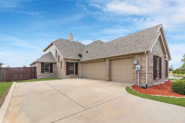 view of front of home featuring a garage