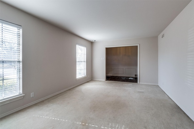 view of carpeted empty room