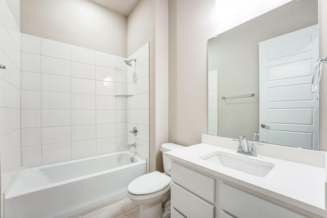 304 Alicia Ct, Mansfield, TX 76063 - bathroom featuring shower / bathing tub combination, vanity, and toilet