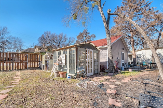 view of back of property