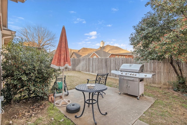 view of patio / terrace with grilling area