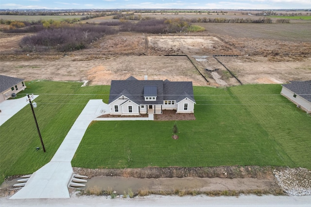 bird's eye view featuring a rural view