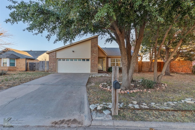 ranch-style house with a garage