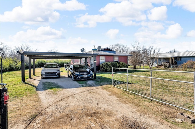 view of front of house featuring a front yard