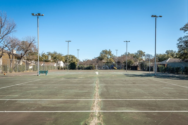 view of tennis court