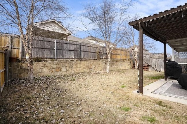 view of yard featuring a patio area