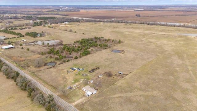 bird's eye view featuring a rural view