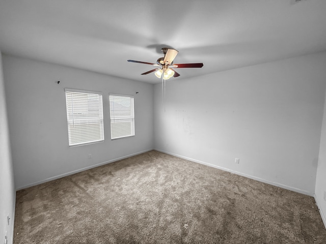 6668 Fitzgerald St, Fort Worth, TX 76179 - carpeted spare room featuring a ceiling fan and baseboards