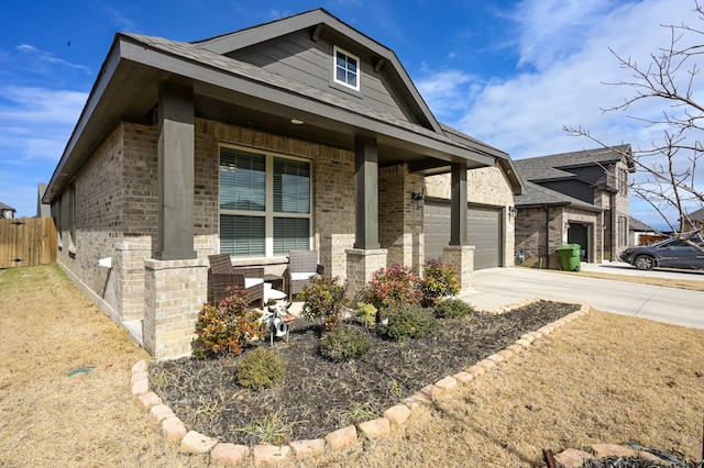 view of front of home featuring a garage