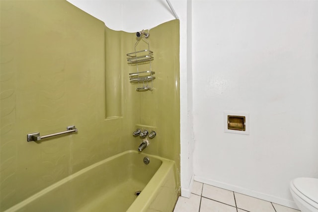 bathroom featuring tile patterned floors and toilet