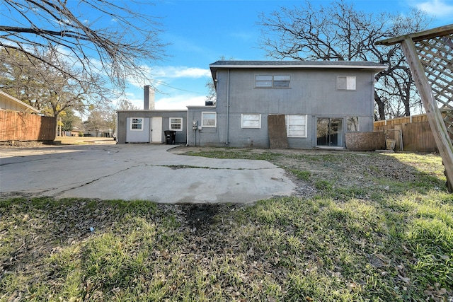 view of back of property