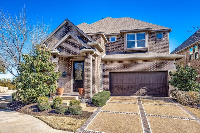 view of front of house featuring a garage