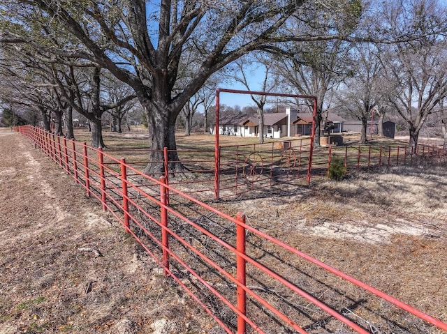 view of yard featuring a rural view