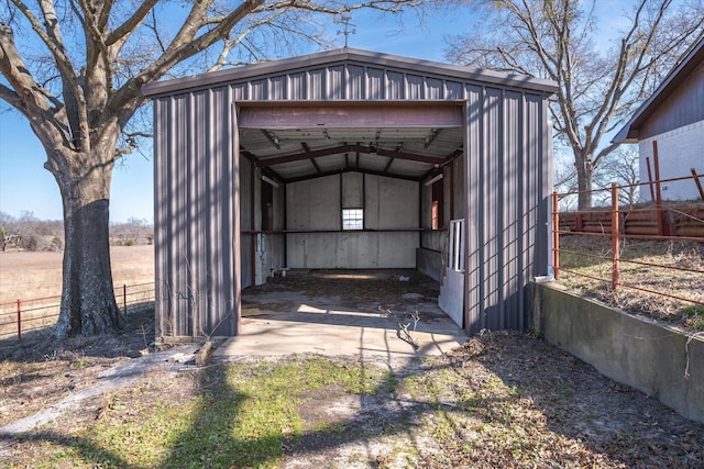 view of outdoor structure