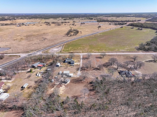 bird's eye view featuring a rural view