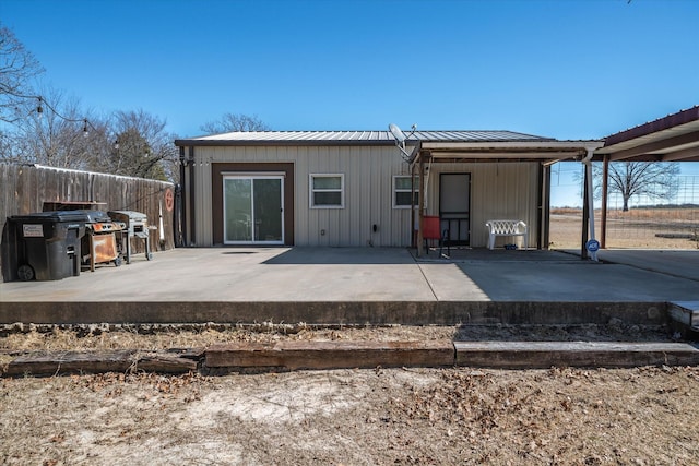 rear view of property with a patio