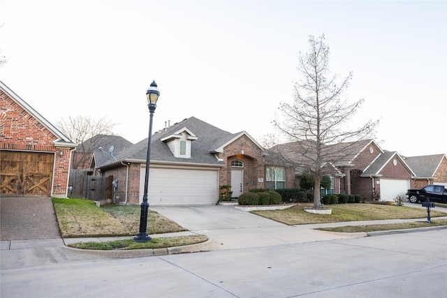 view of front of home with a front yard