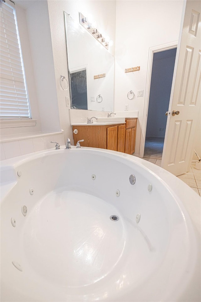 bathroom with vanity