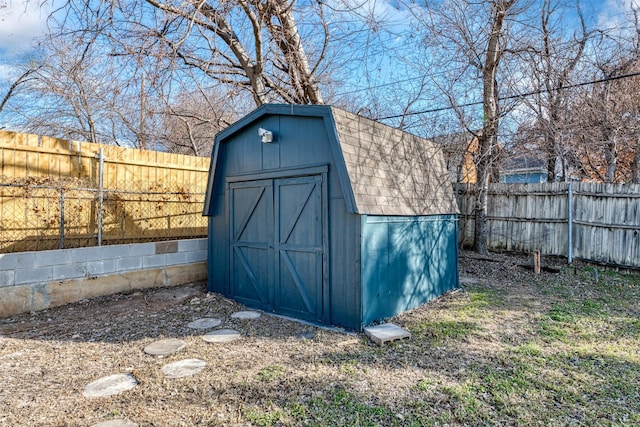 view of outdoor structure