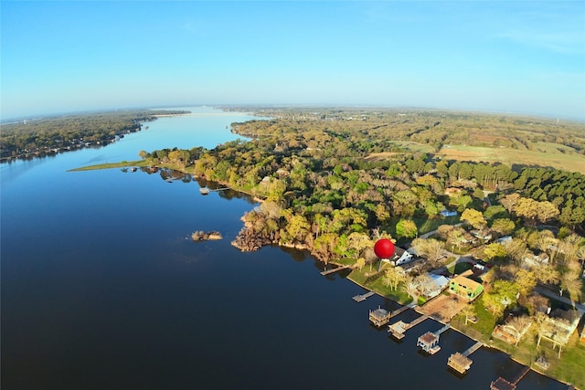 13590 Park Harbor Dr, Eustace, TX 75124 - aerial overview of property's location with a nearby body of water and a forest