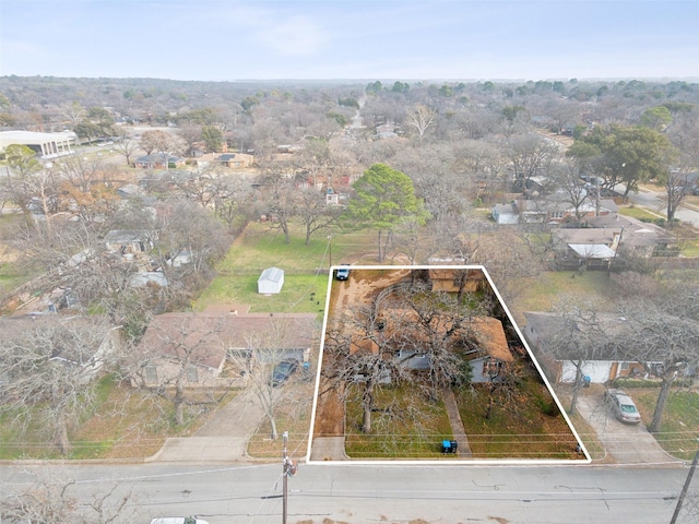 2325 Halbert St, Fort Worth, TX 76112 - aerial view of property and surrounding area with property boundaries highlighted