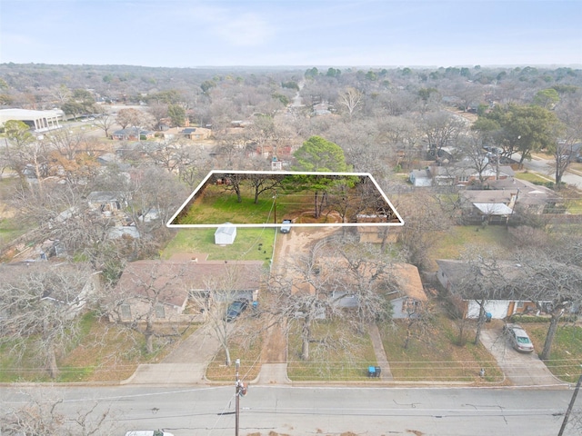 2325 Halbert St, Fort Worth, TX 76112 - aerial overview of property's location featuring property boundaries highlighted