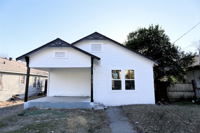 view of rear view of house