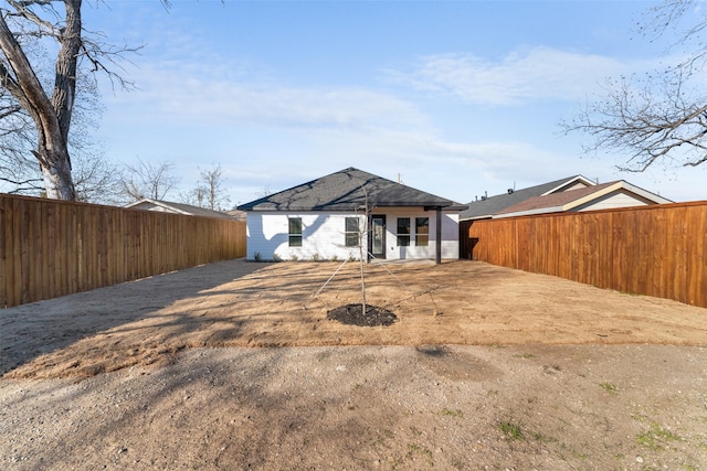 view of rear view of property