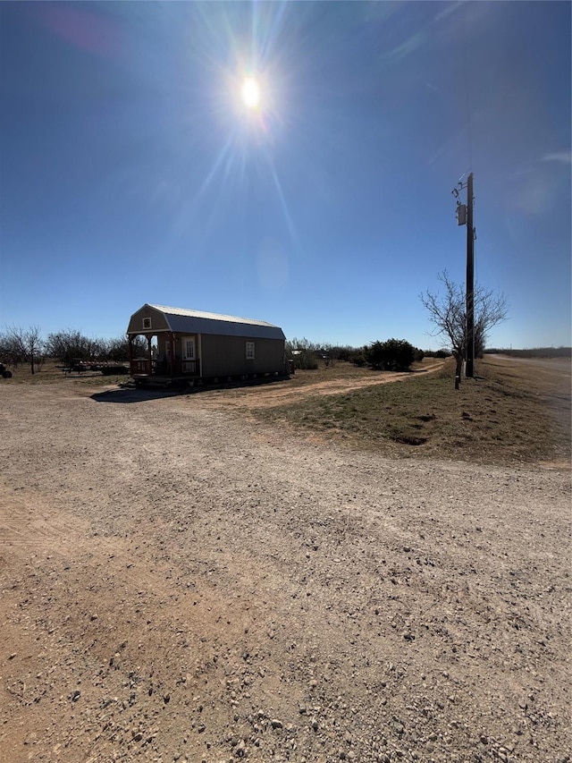 exterior space featuring a rural view