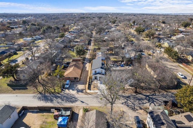 aerial view featuring a residential view